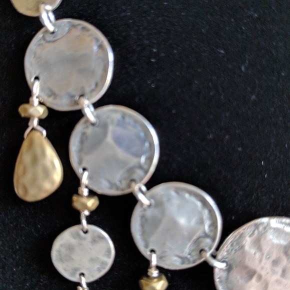 Silpada WidecArray Necklace 925 Silver & brass New - Picture 5 of 7